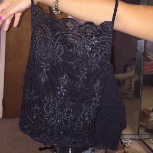 BLACK ZIPPER BACK PACSUN SHIRT!!!!